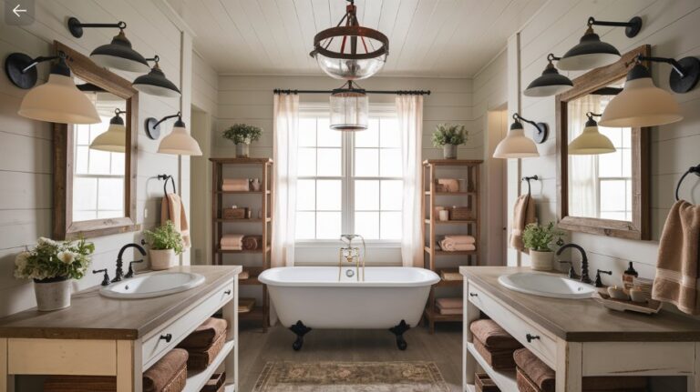 15 Farmhouse Bathroom Ideas to make Your Home Look Amazing - Home Experts