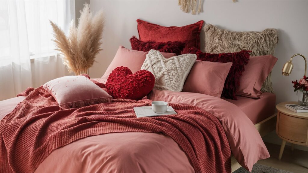 Cozy Bedding in Romantic Colors