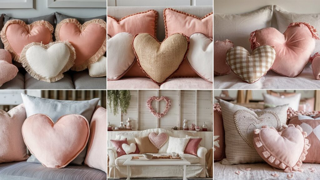 Heart-Shaped Pillows