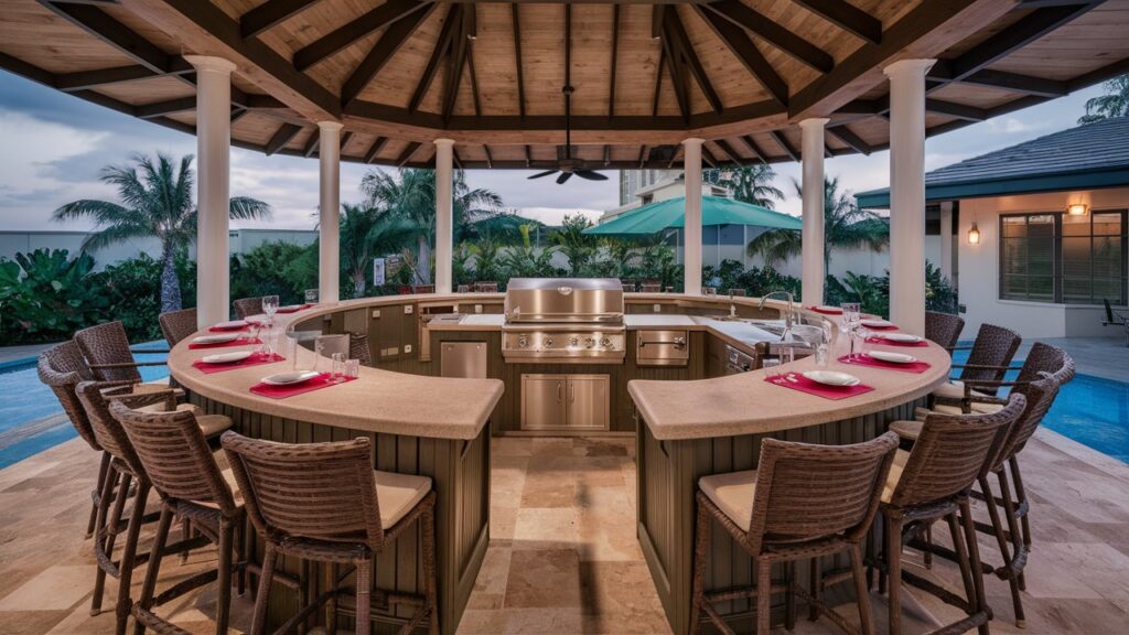 Outdoor Kitchen Island Bar