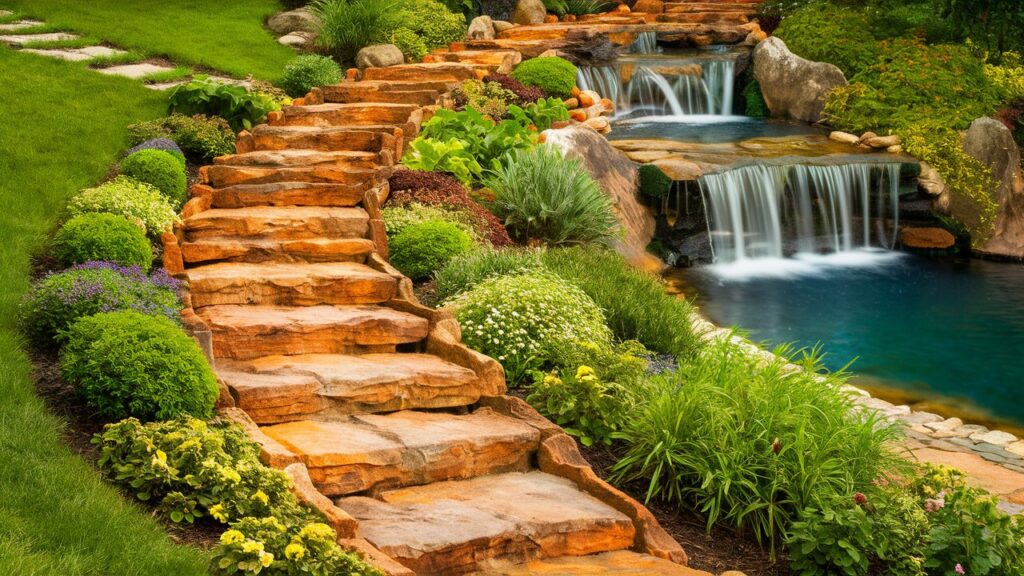 Rustic Stone Pathway