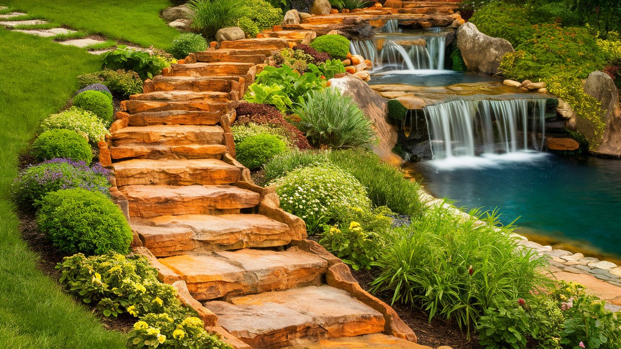 Rustic Stone Waterfall 13 Inspiring Farmhouse Backyard Waterfall Ideas - Home Experts