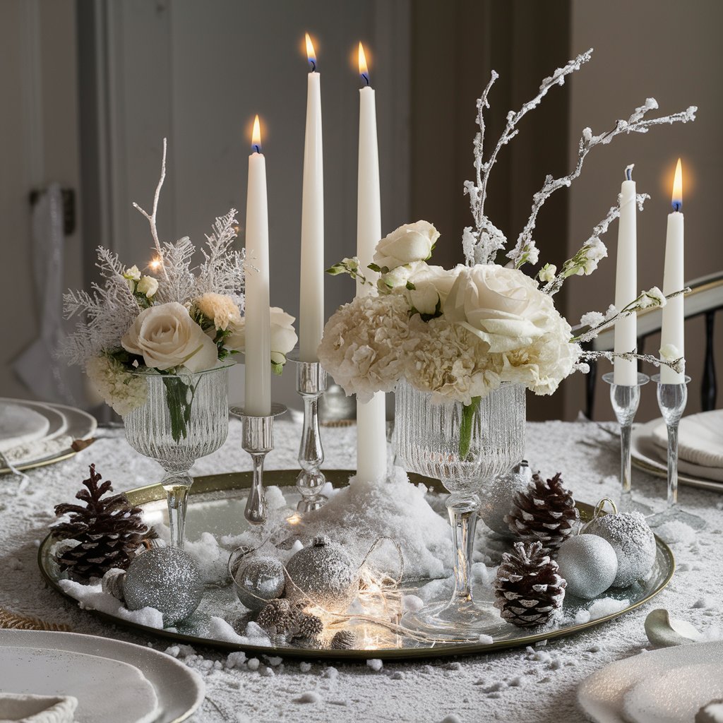 Snowy Centerpieces