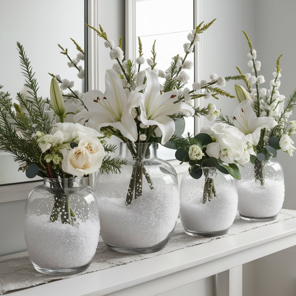 Snowy Vases