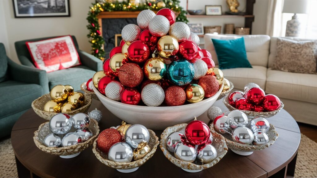 Use Decorative Bowls for Ornaments