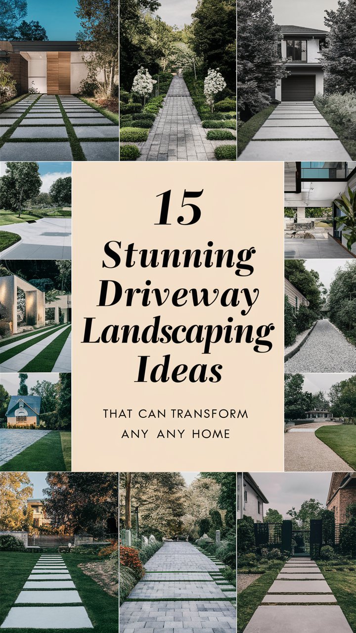 15 Stunning Modern Driveway Landscaping Ideas to Transform Your Home ...