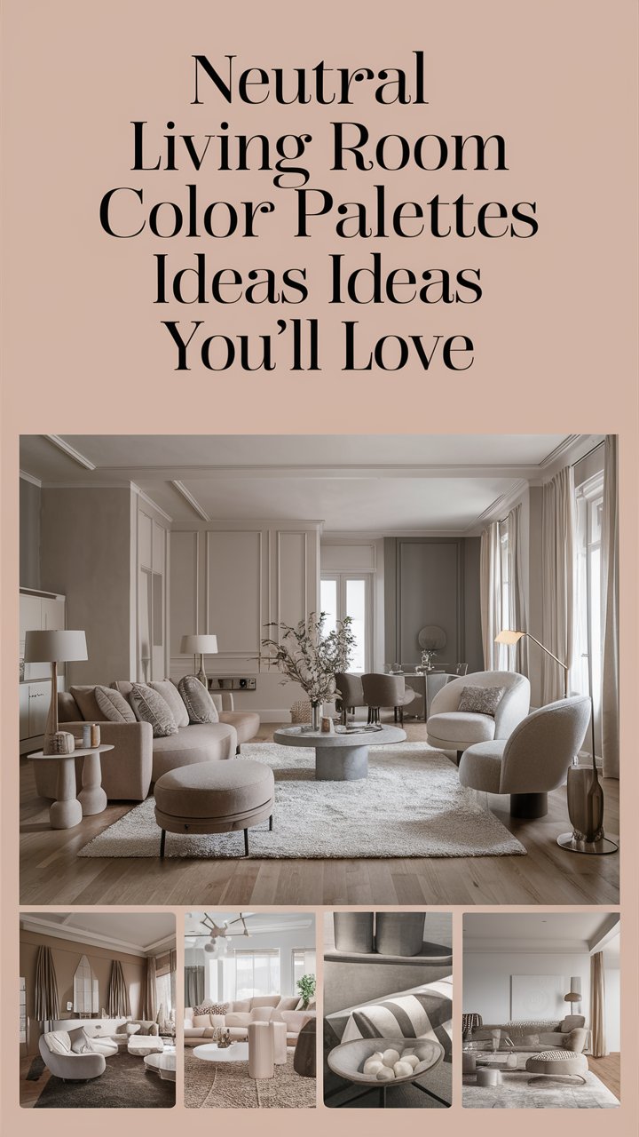 Neutral Living Room Color Palettes Ideas You'll Love - Home Experts - Uplifting Apartment Color Palettes