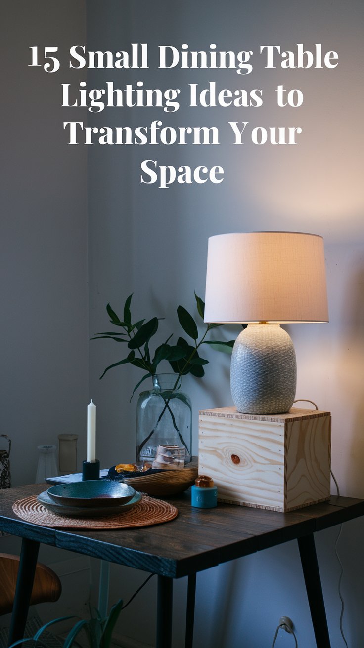 15 Small Dining Table Lighting Ideas to Transform Your Space - Home Experts