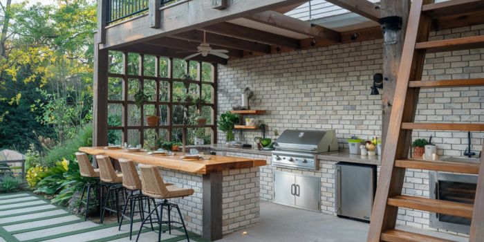 17 Farmhouse Outdoor Kitchen Ideas to Maximize Your Backyard Space