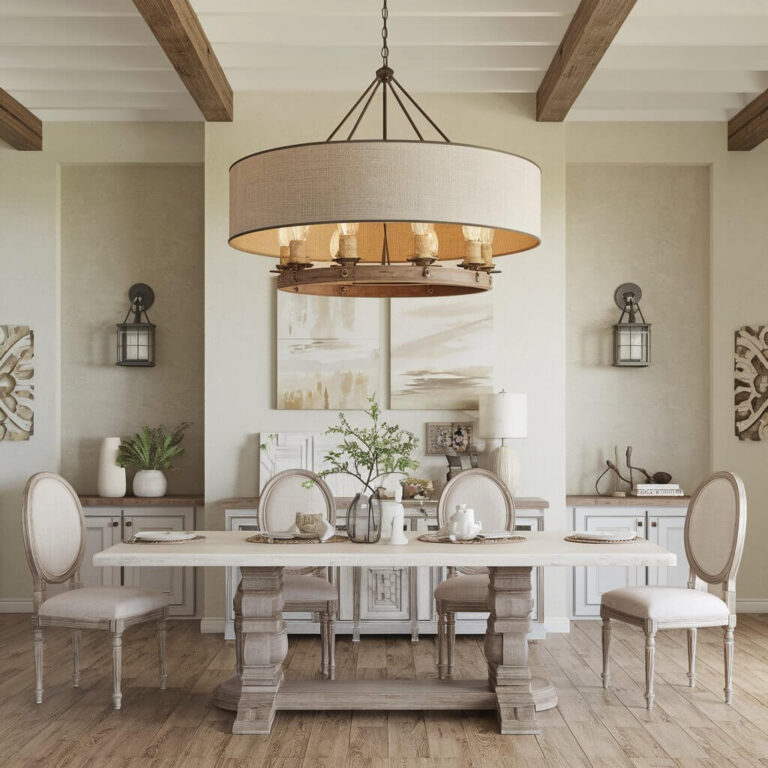 18 Unique Farmhouse Dining Room Chandelier Ideas for a Cozy Atmosphere ...