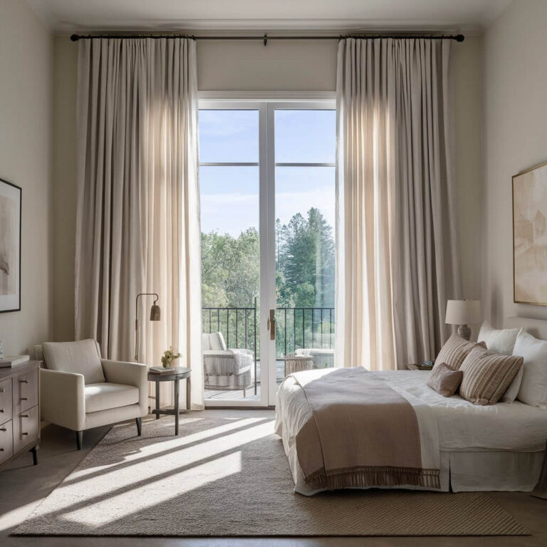 17 Bedroom Curtains for Large Windows Ideas for a Modern Look - Home ...
