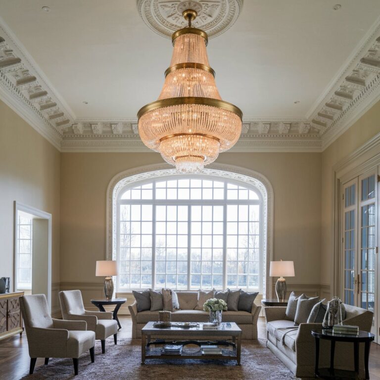18 Luxury Living Room Chandelier Ideas for a Glamorous Look - Home Experts