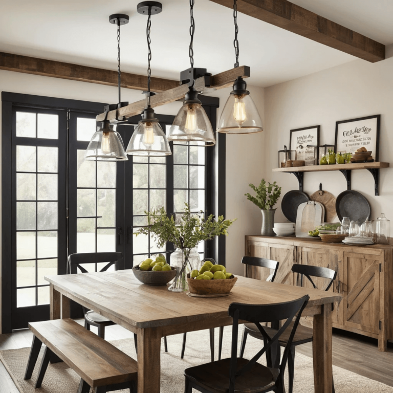 18 Unique Farmhouse Dining Room Chandelier Ideas for a Cozy Atmosphere ...