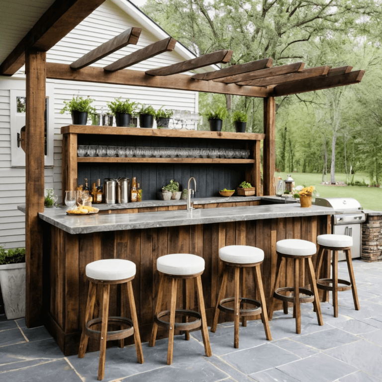 15 Farmhouse Backyard Bar Ideas to Transform Your Outdoor Space - Home ...