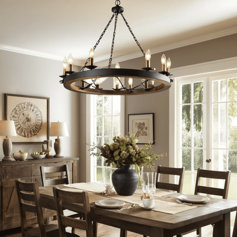 18 Unique Farmhouse Dining Room Chandelier Ideas for a Cozy Atmosphere ...
