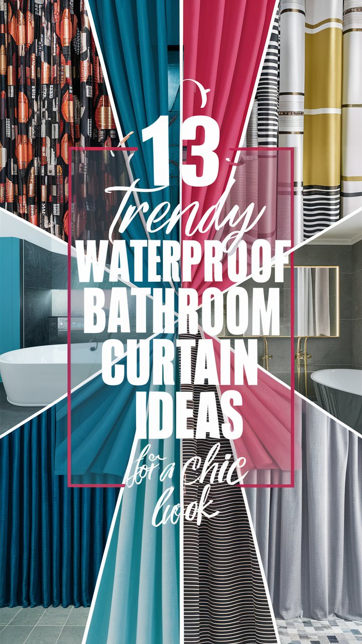 13 Trendy Waterproof Bathroom Curtains Ideas for a Chic Look - Home Experts