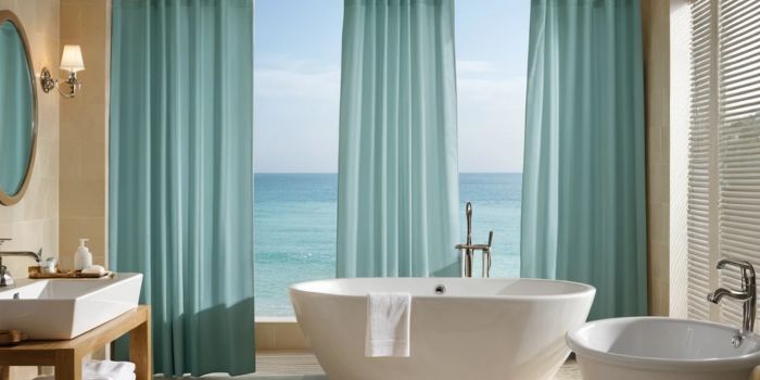 13 Trendy Waterproof Bathroom Curtains Ideas for a Chic Look