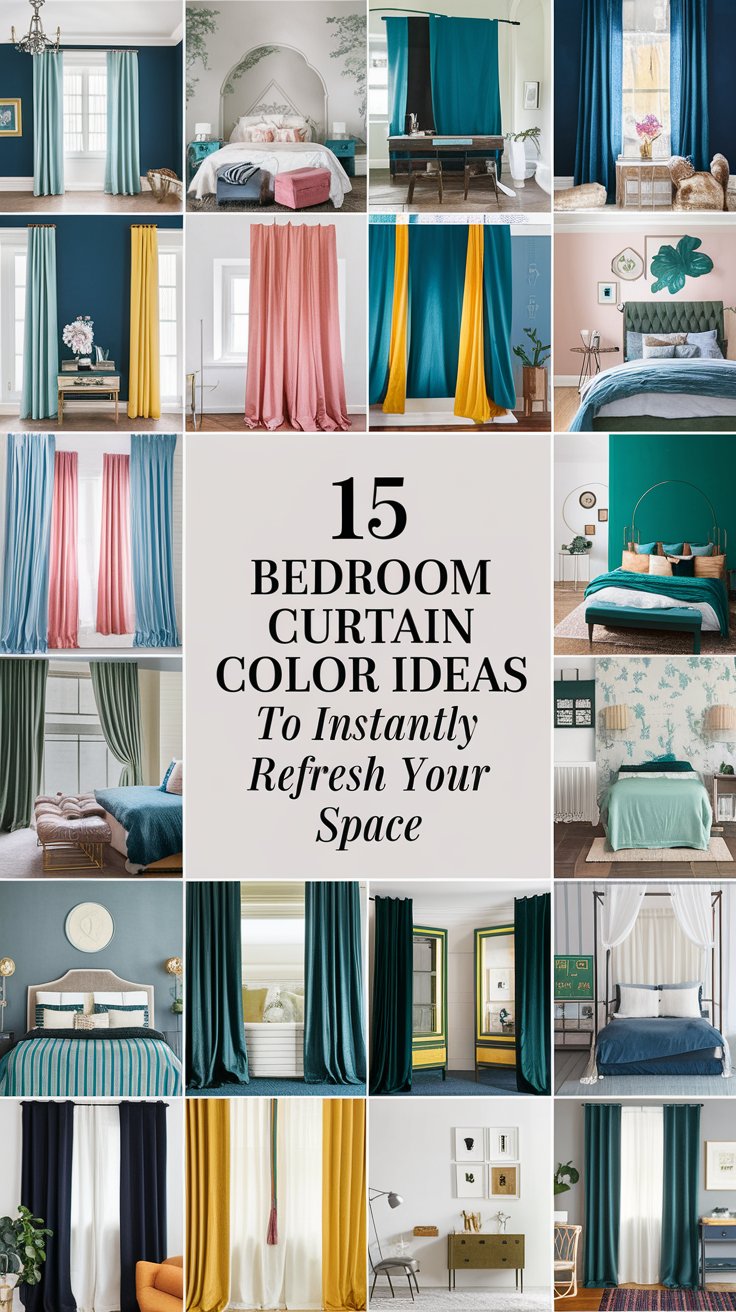 15 Bedroom Curtain Color Ideas to Instantly Refresh Your Space - Home ...
