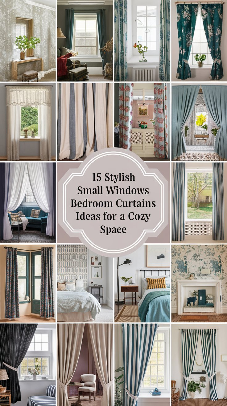 15 Stylish Small Windows Bedroom Curtains Ideas for a Cozy Space - Home ...