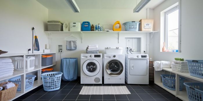 18 Creative Black Floor Laundry Room Ideas You Must Try