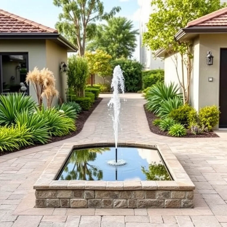 15 Stunning Driveway Fountain Design Ideas for a Grand Entrance - Home ...