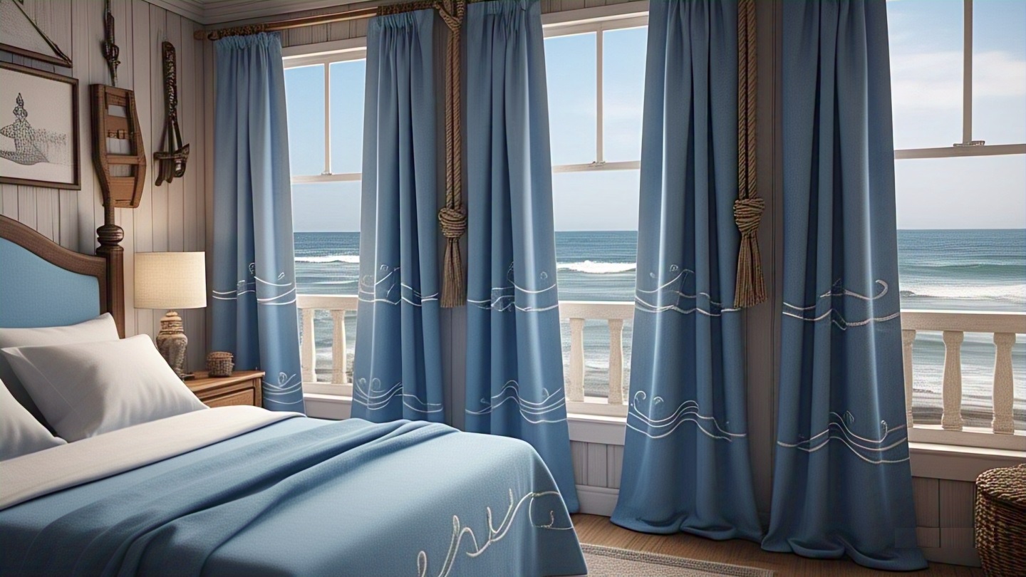 12 Curtains for Bedroom with a Coastal Theme Ideas
