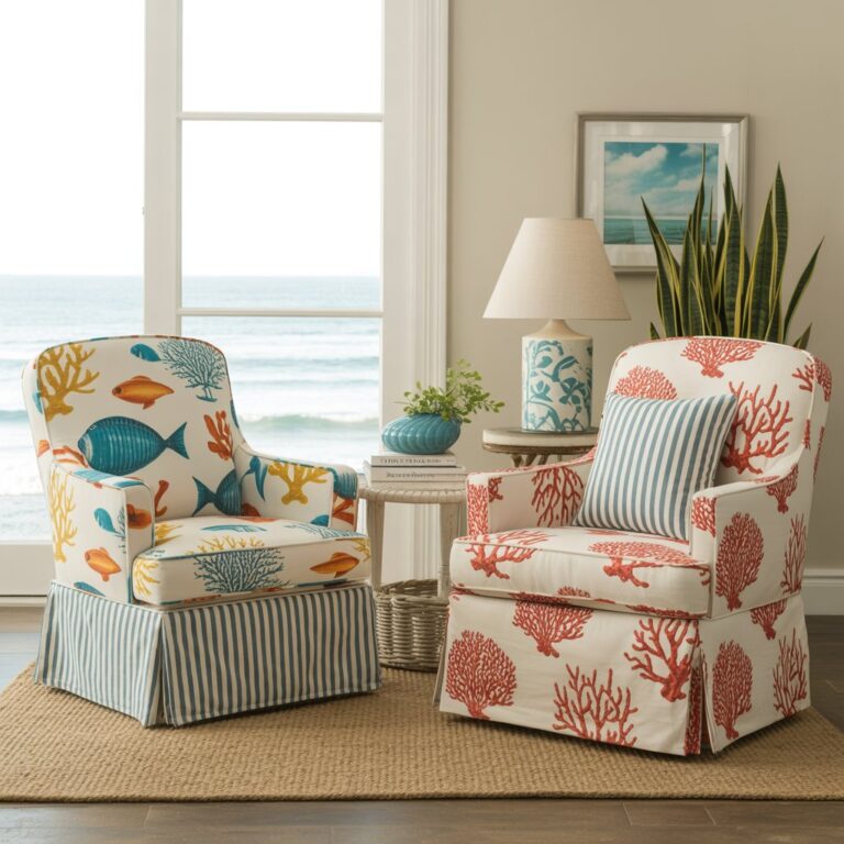 15 Unique Designs of Stylish Coastal Living Room Chairs - Home Experts