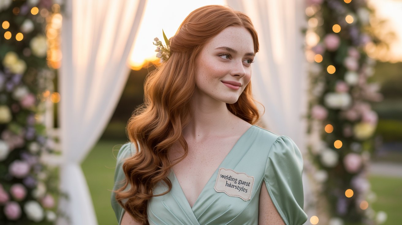12 Long Hair Styles for Wedding Guests Ideas