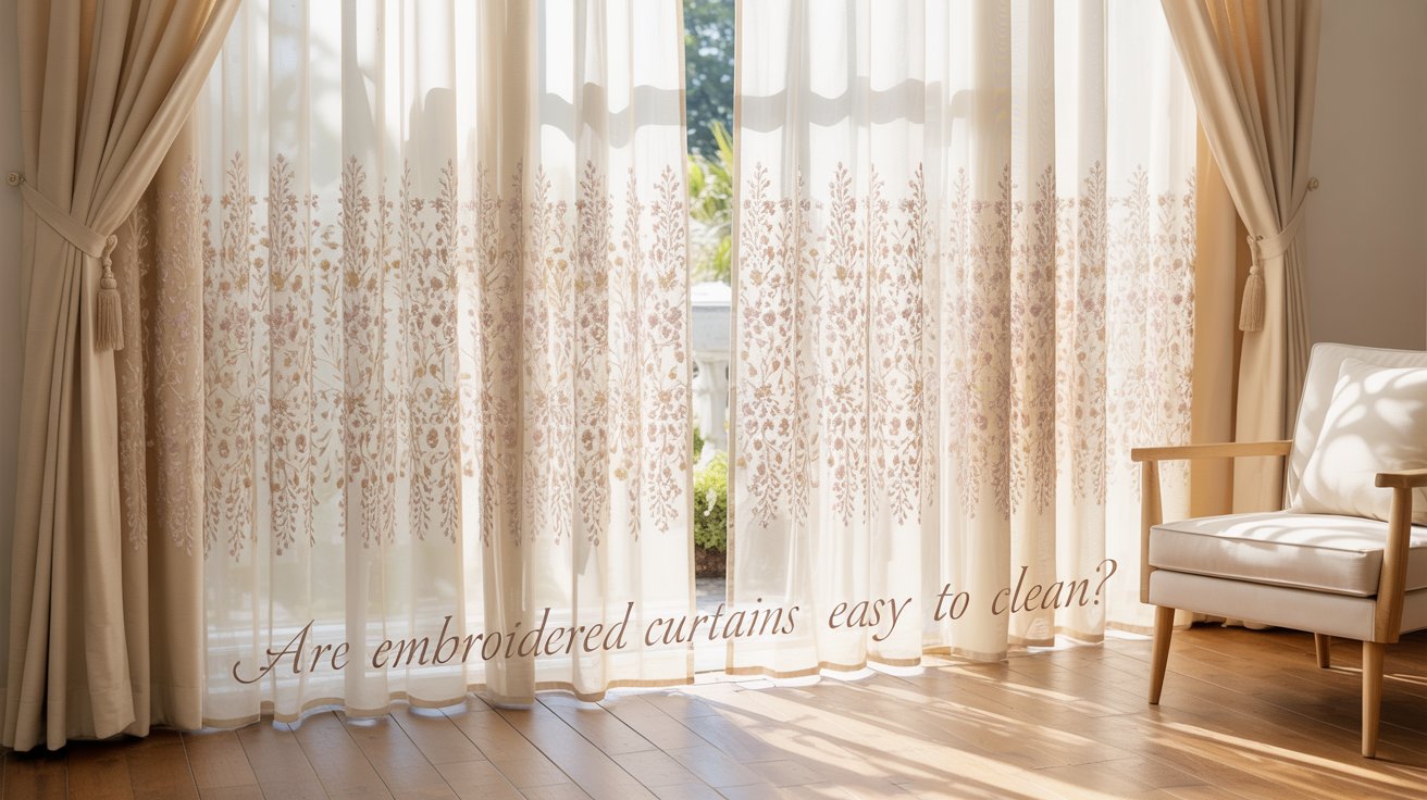 Are Embroidered Curtains Easy to Clean