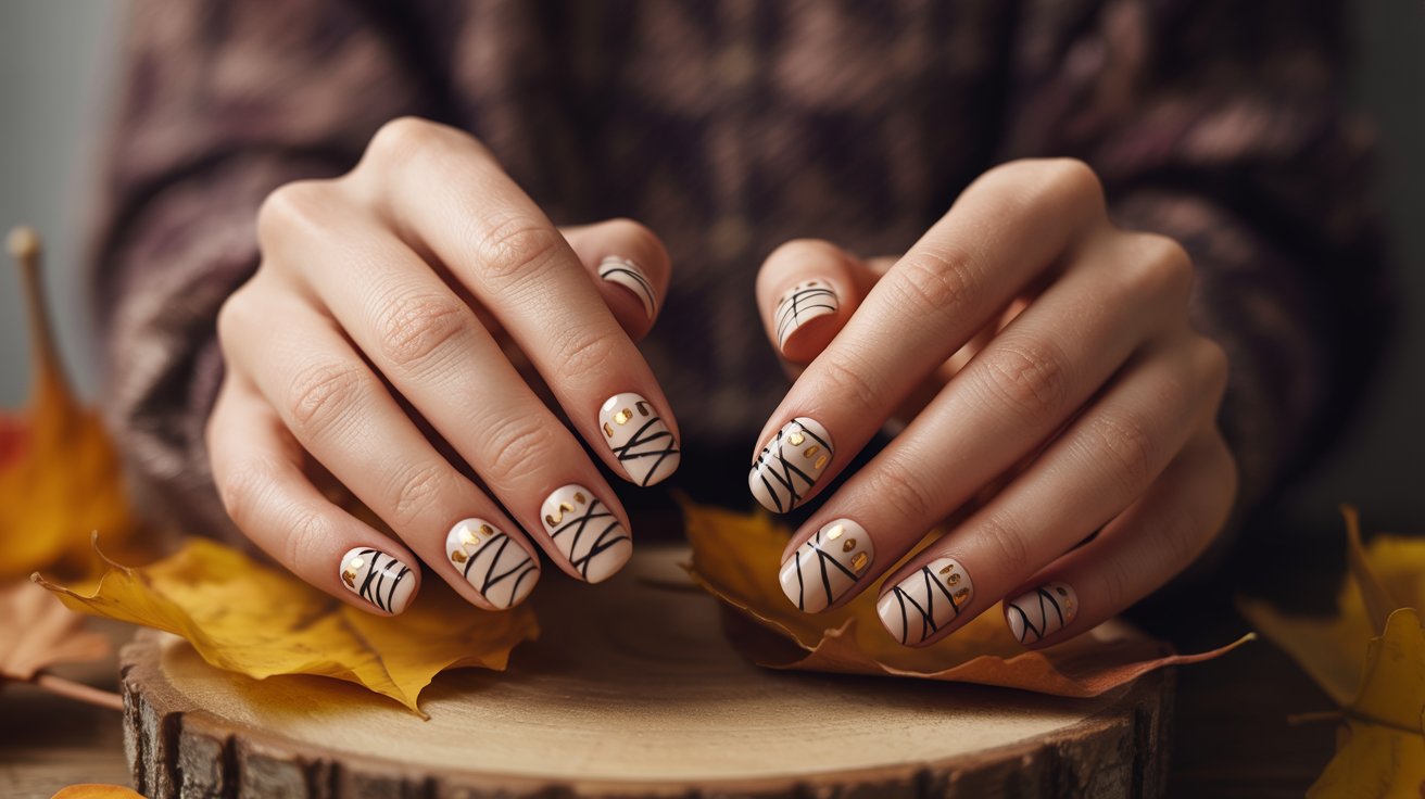 Mummy Nail Art Halloween Ideas