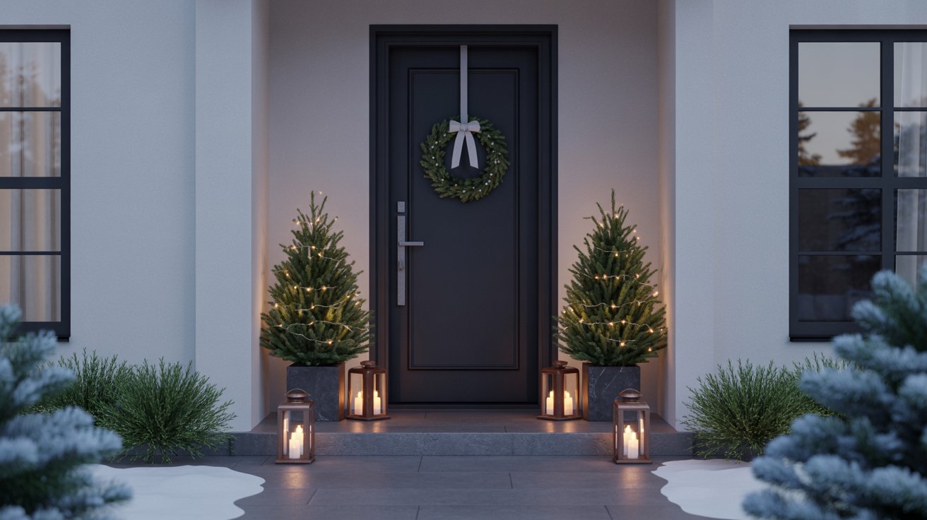 12 Minimalist Outdoor Christmas Decor Ideas
