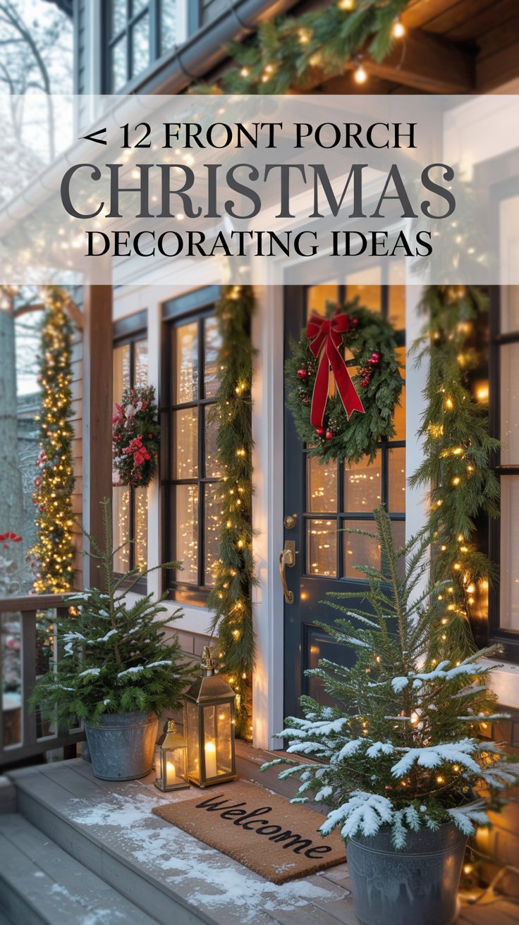 12 Front Porch Christmas Decorating Ideas - Home Experts
