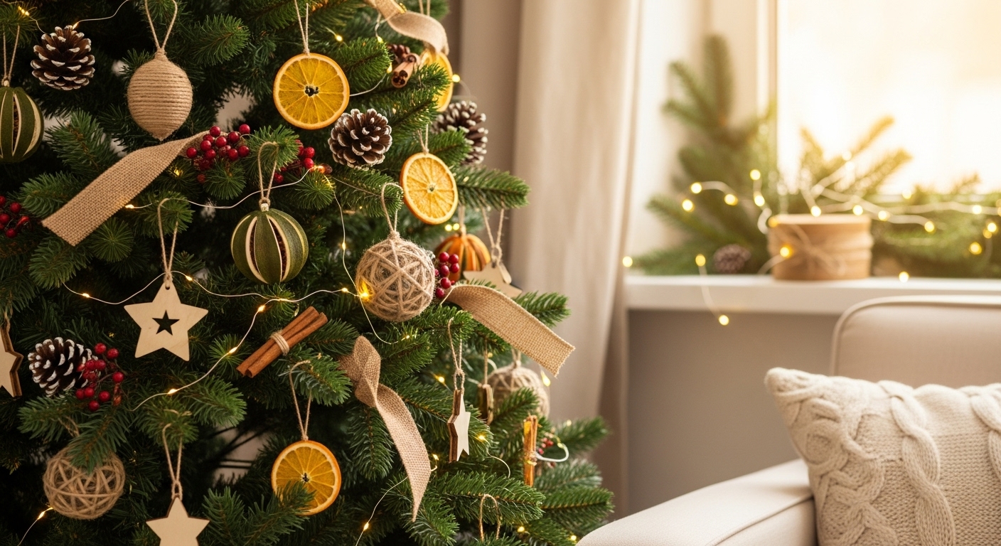 12 Christmas Tree Decorating Ideas with Dried Oranges