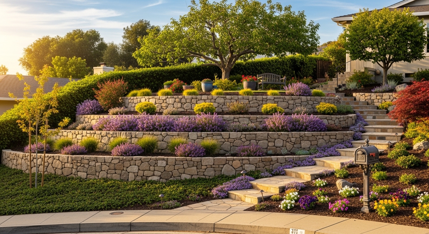 How to Landscape a Sloped Front Yard