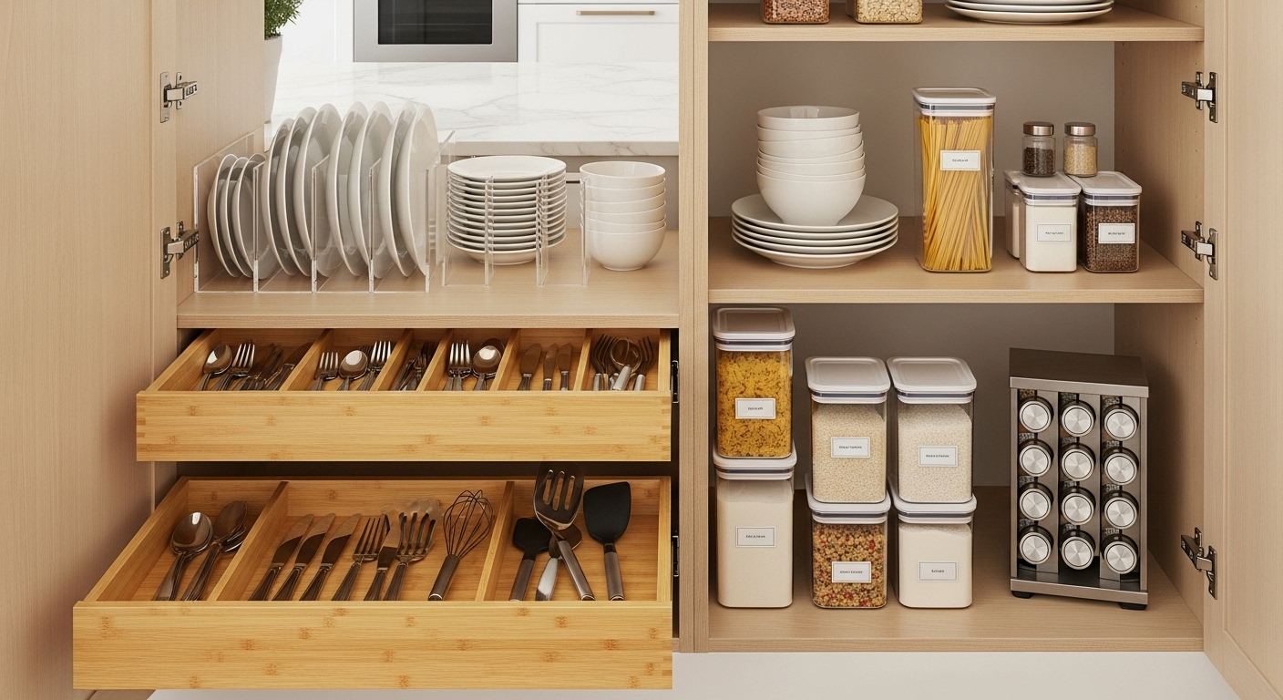 How to Organize Kitchen Cabinets