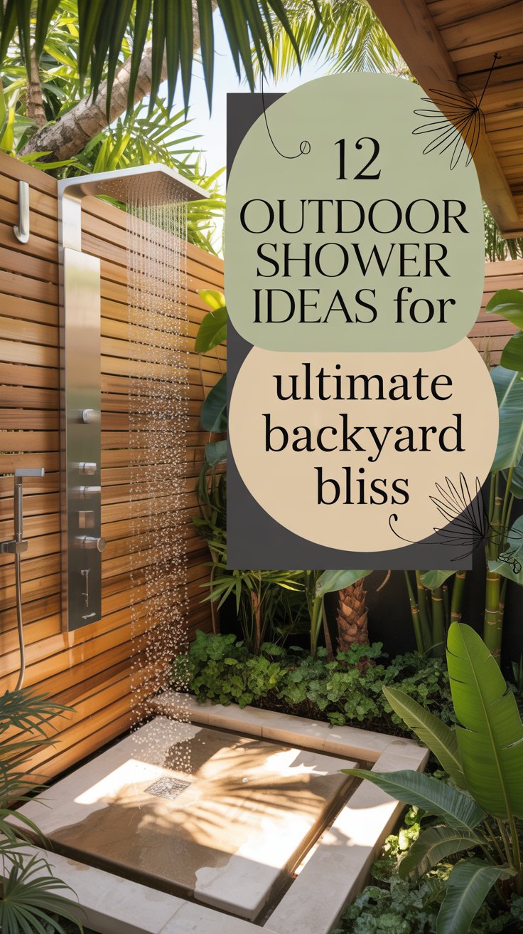 12 Outdoor Shower Ideas for Ultimate Backyard Bliss - Home Experts