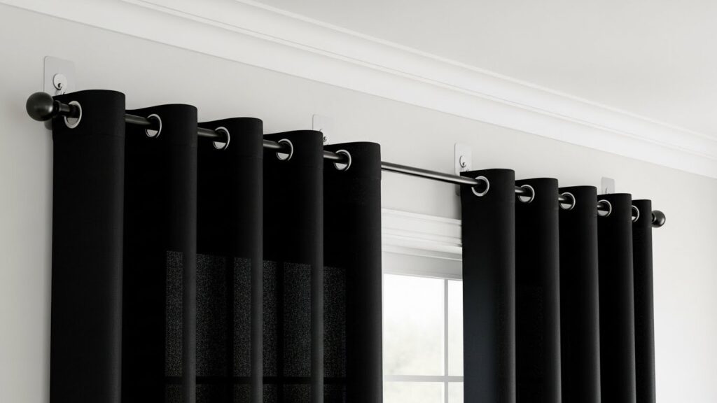 How to Install Blackout Curtains Without Drilling