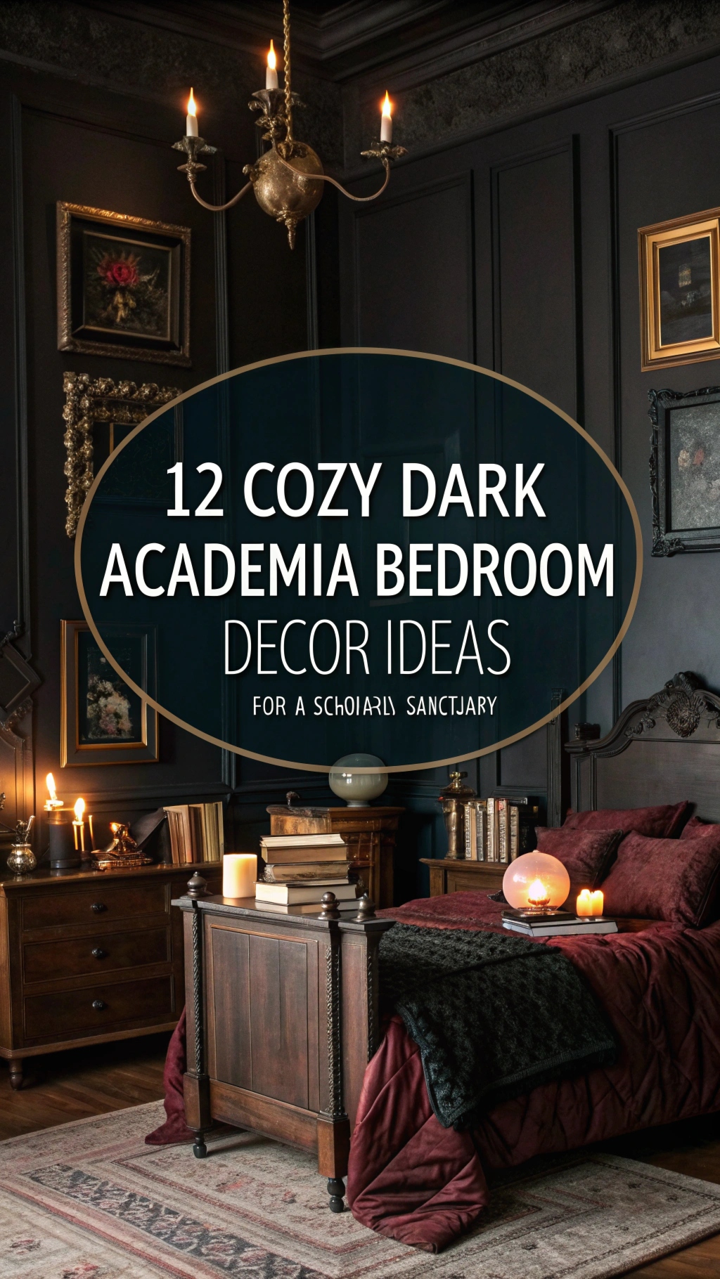 12 Cozy Dark Academia Bedroom Decor Ideas for a Scholarly Sanctuary ...