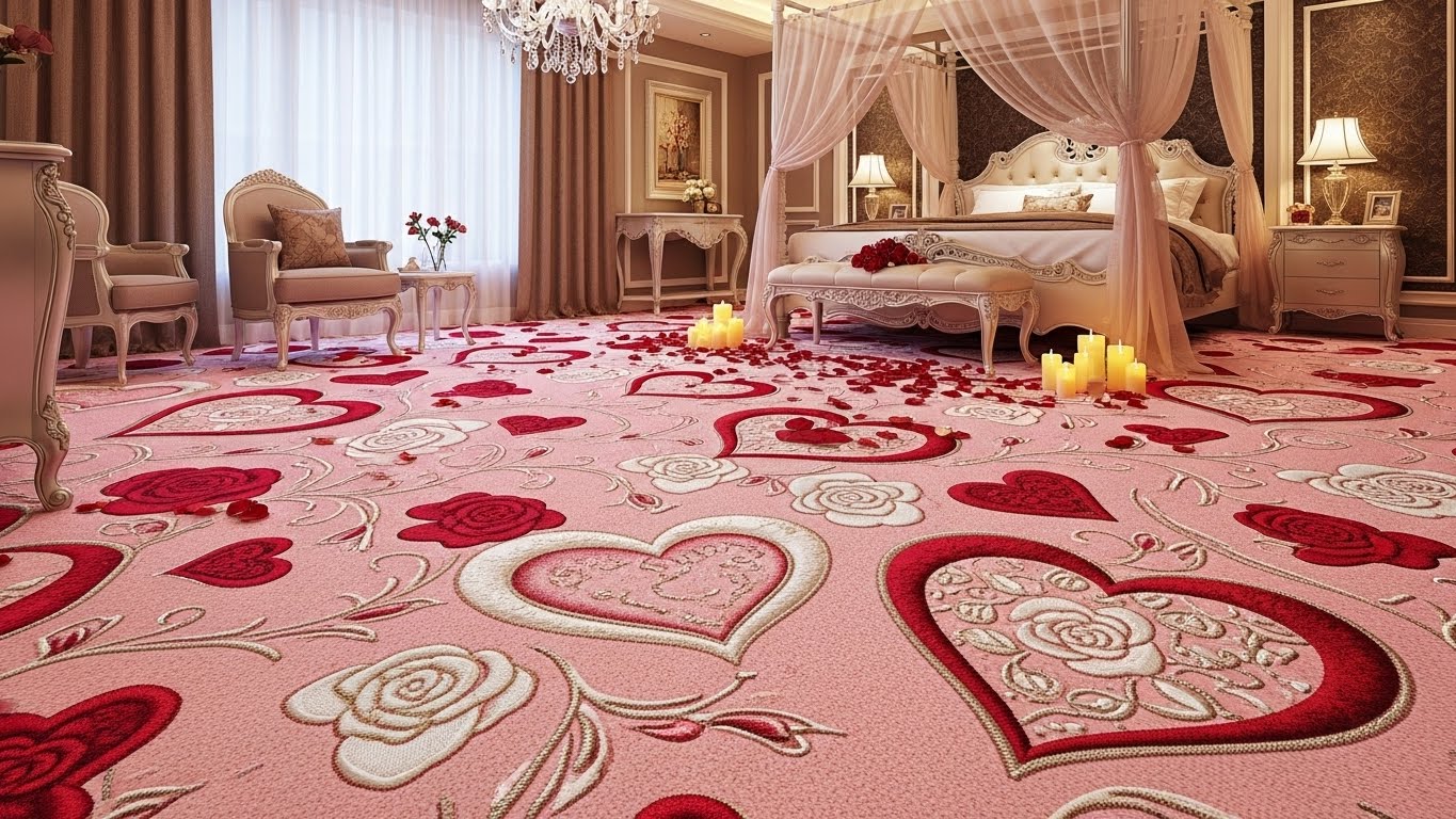 12 Romantic Valentine's Bedroom Carpet Designs