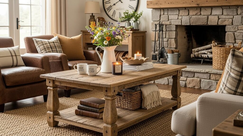 15 Farmhouse-Style Coffee Table Ideas to Transform Your Living Room