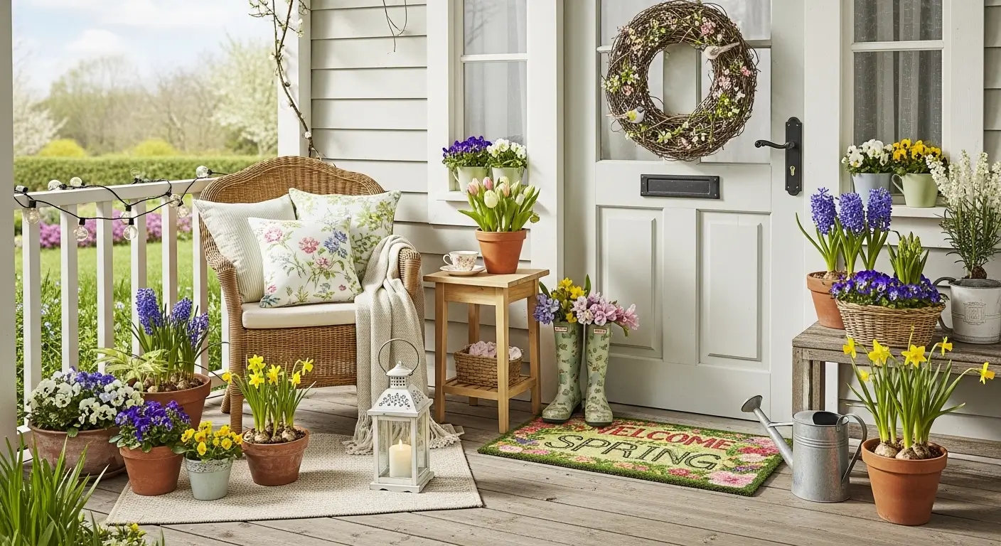 12 Small Front Porch Decor Ideas for Spring