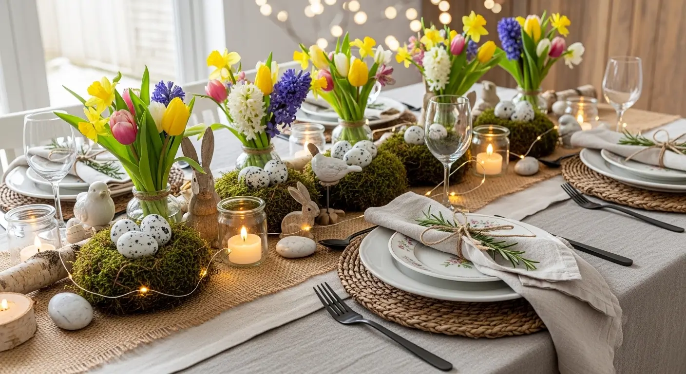 12 Rustic Easter Table Setting Decor Ideas for a Beautiful Spring Gathering