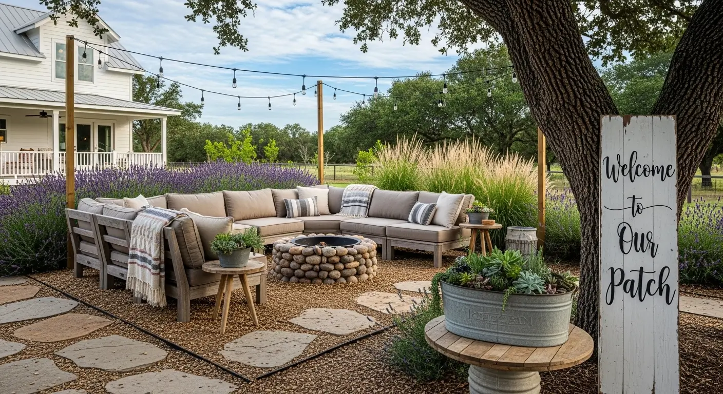 12 Farmhouse Backyard Lounge Area Ideas