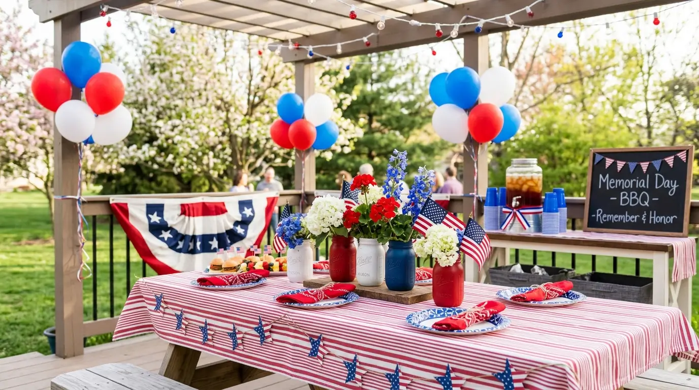 12 Red, White, and Blue Memorial Day Decor Ideas