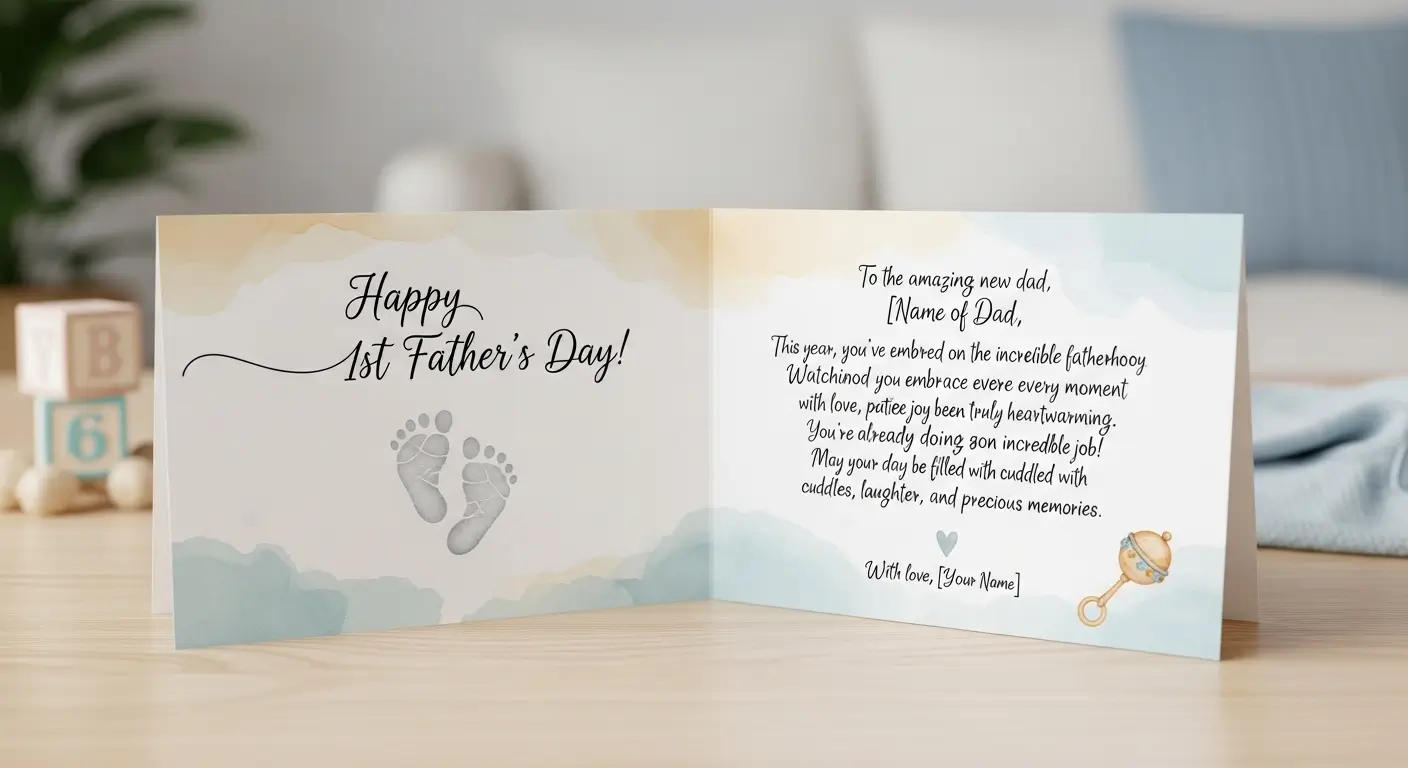 What to Write in a Fatherโs Day Card for a New Dad