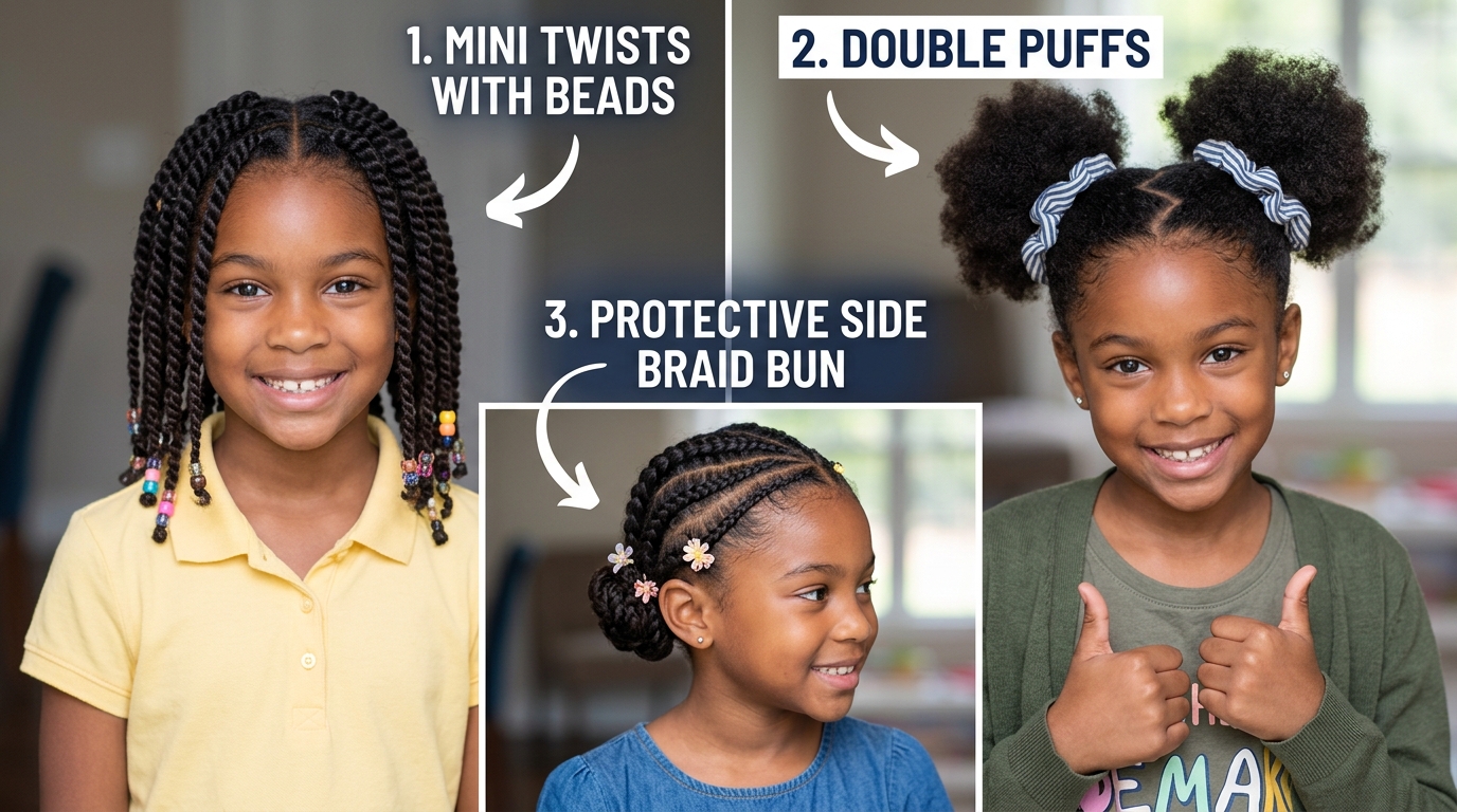 12 Easy Back-to-School Hairstyles for Black Hair