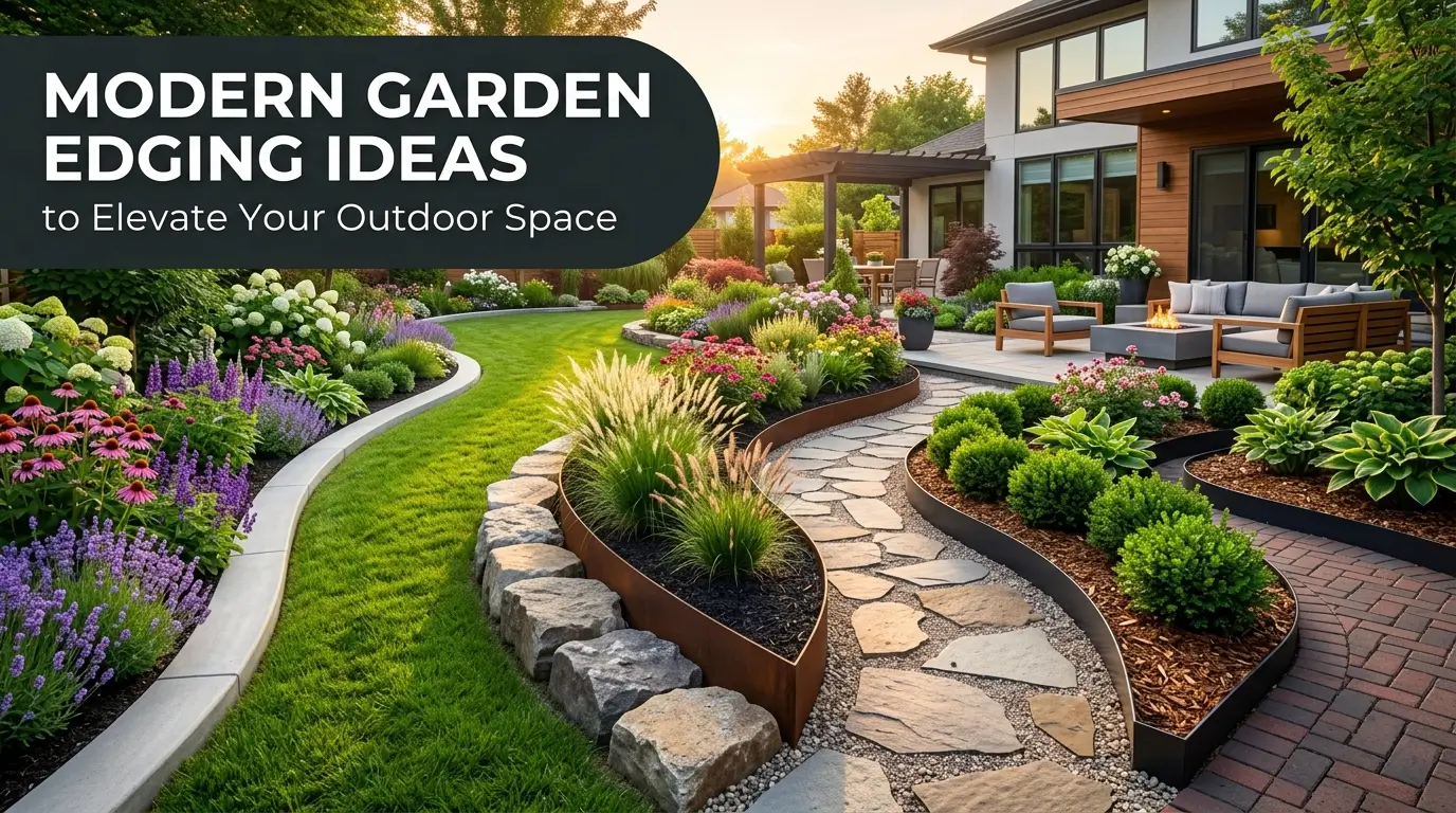 Transform Your Yard15 Modern Garden Edging Ideas