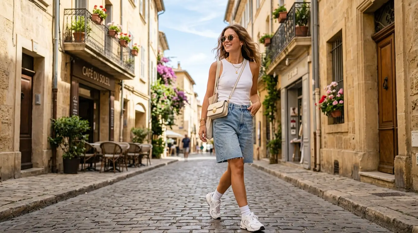 12 Denim Jorts Outfit Aesthetics