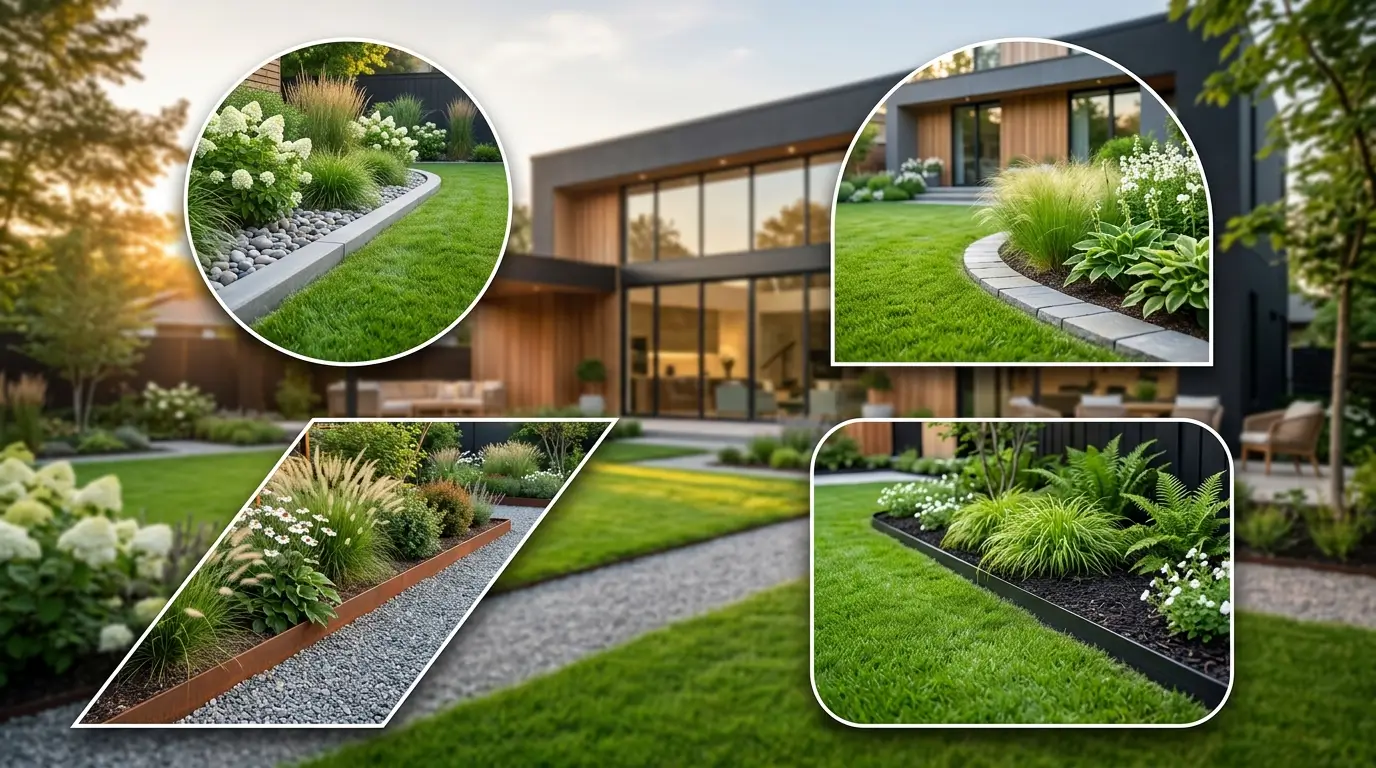 12 Minimalist Modern Garden Edging Ideas
