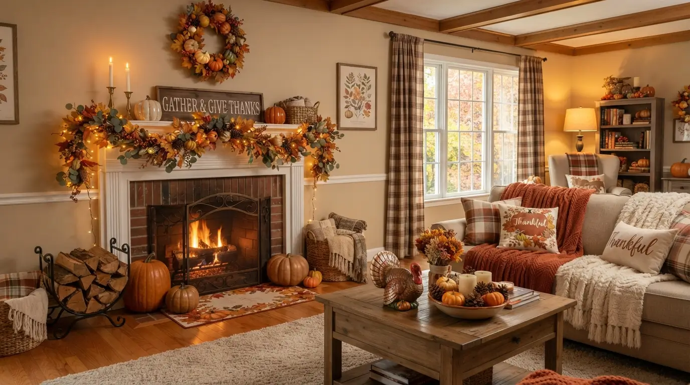 Thanksgiving-Decorations-for-Living-Room